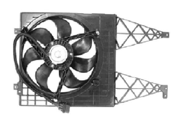 NRF 47056: Radiaatori ventilaator 345mm, koos jahutusventilaatoriraamiga(Zarge)