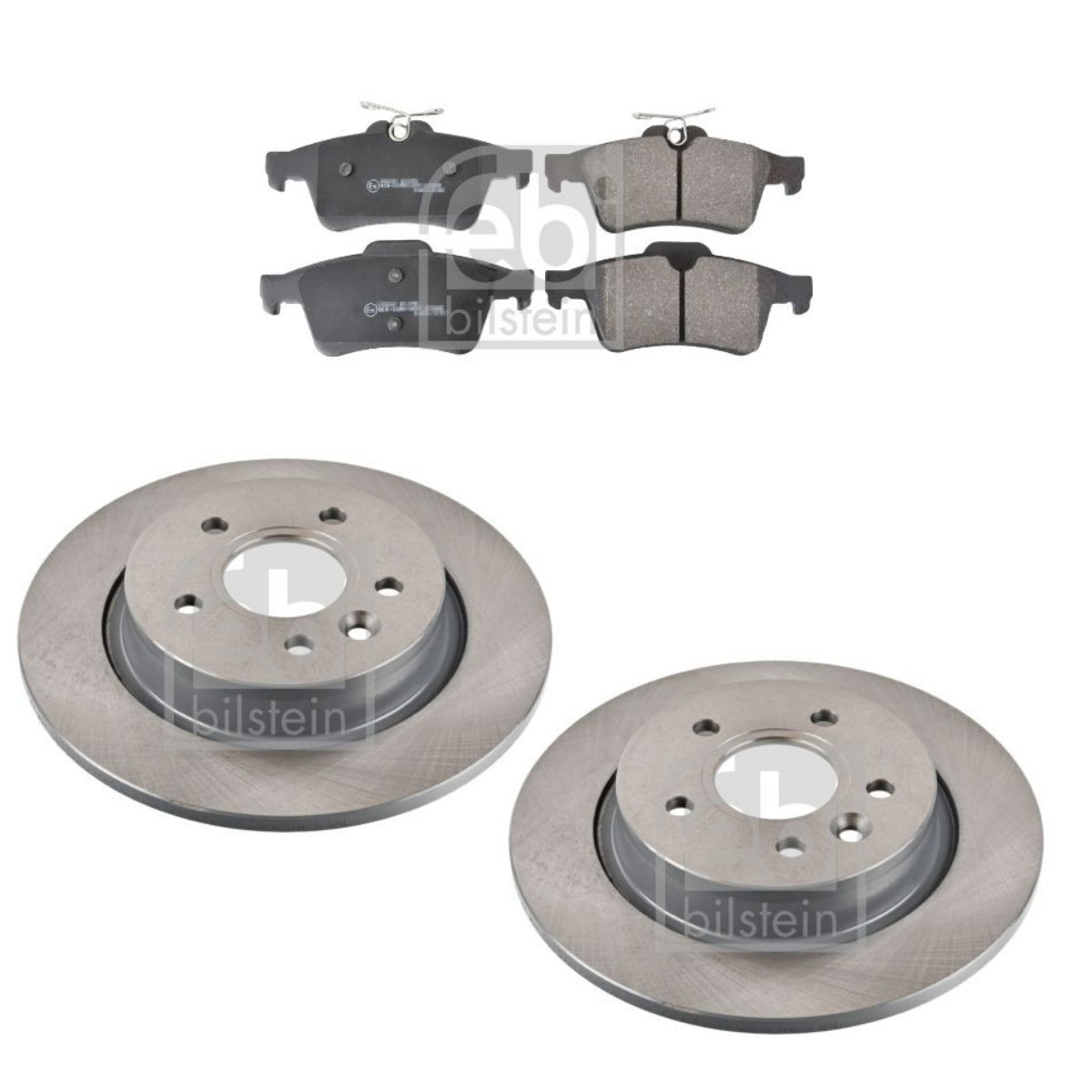 FEBI BILSTEIN FBL3405N0148: Kit de discos de freno y pastillas Eje trasero, Ø: 280mm, macizo