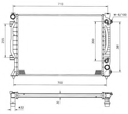 NRF 51583: Radiator, racire motor