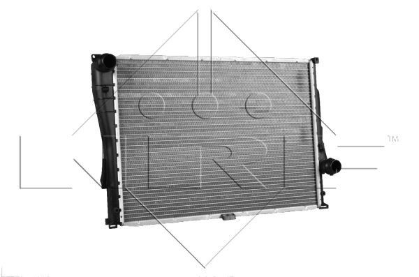 NRF 51597: Radiator, racire motor Aluminiu