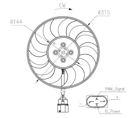 NRF 58208: Radiator, racire motor Aluminiu