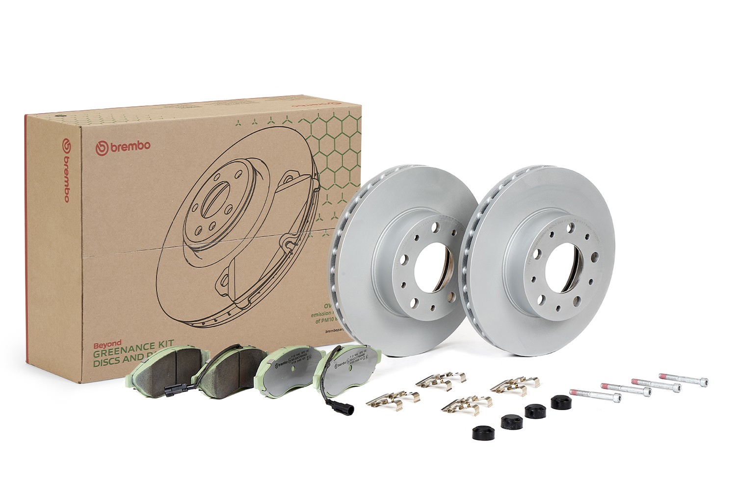 BREMBO KT 10 002: Pidurikomplekt, ketaspidur BEYOND LINE - Greenance Ø: 280mm, sisemine õhutus, koos pidurisadula kruvidega, koos kokkusurumisvastase plekiga, koos kruvidega