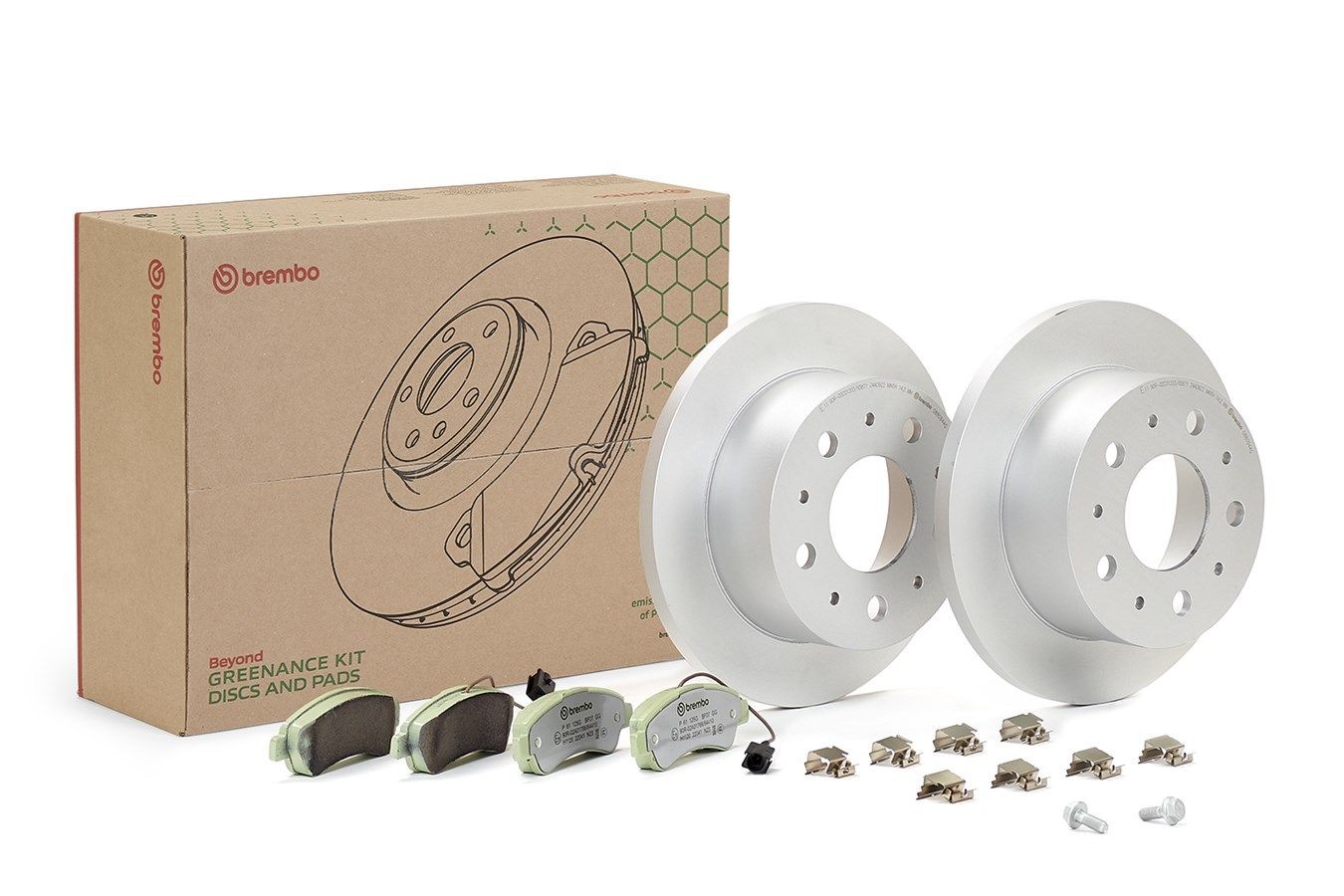 BREMBO KT 10 004: Pidurikomplekt, ketaspidur BEYOND LINE - Greenance Ø: 280mm, täis, koos kruvidega, koos pidurisadula kruvidega, koos kokkusurumisvastase plekiga