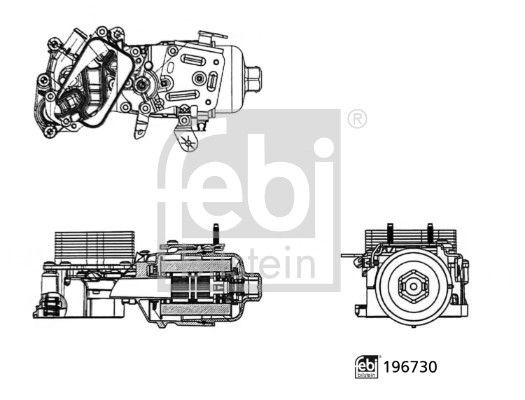 FEBI BILSTEIN 196730: Locas filtru ulei febi Plus