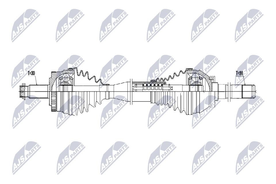 NTY NPW-LR-045: Veovõll esisild paremal, 986mm