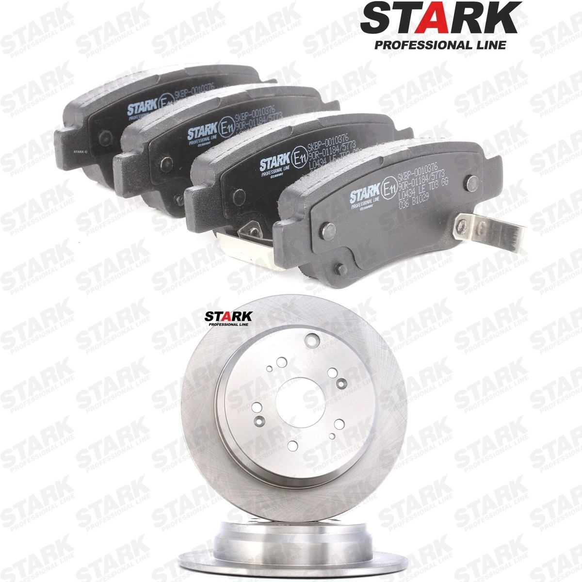 STARK SKBK-10993417: Pidurikomplekt, ketaspidur Tagasild, Ø: 304mm, täis