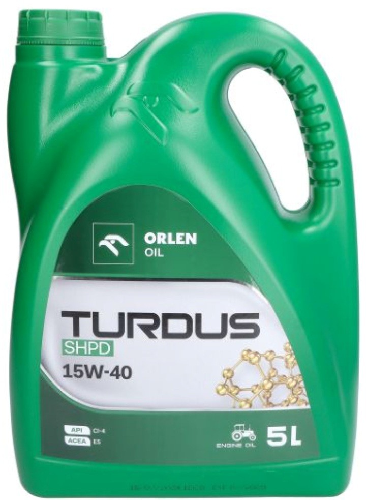 ORLEN QFO805B50: Ulei de motor 5I, 15W-40 Turdus, SHPD