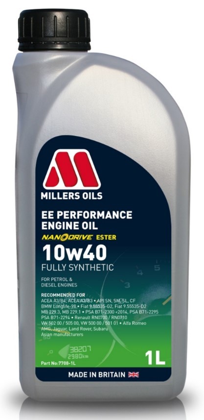 MILLERS OILS 7708-1: Ulei de motor 1I, 10W-40 EE Performance