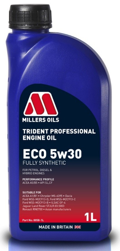 MILLERS OILS 8058-1: Mootoriõli 1l, 5W-30 Trident Professional, ECO