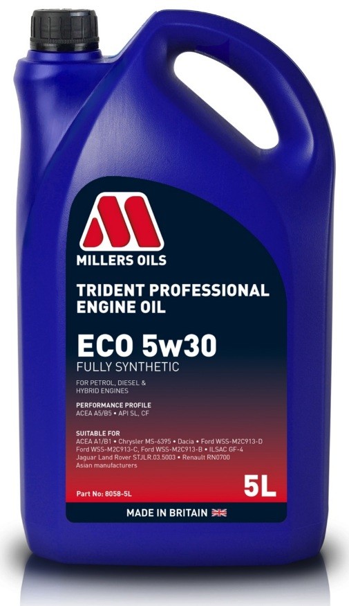 MILLERS OILS 8058-5: Mootoriõli 5l, 5W-30 Trident Professional, ECO