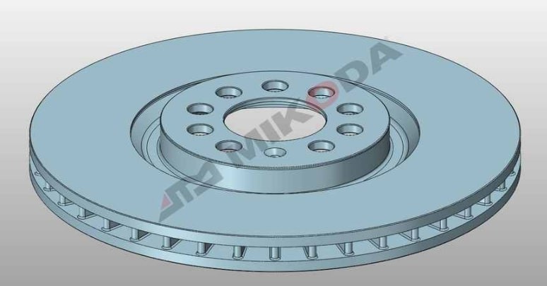 MIKODA 0264: Piduriketas Ø: 312mm, õhutusega, Ø: 312mm