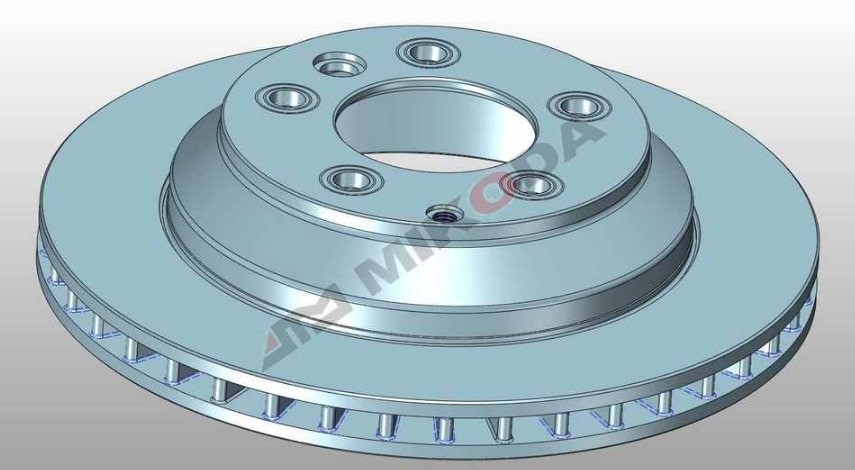 MIKODA 0290: Piduriketas Ø: 330,0mm, õhutusega, Ø: 330,0mm