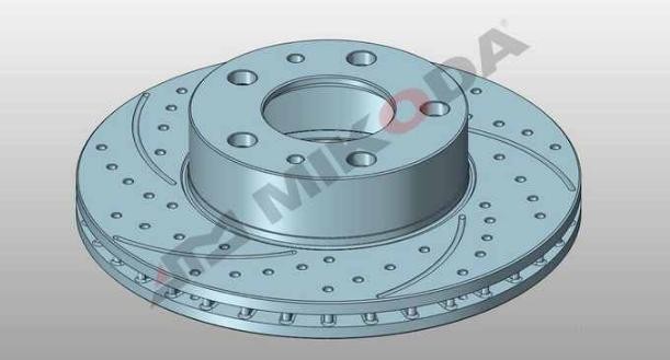 MIKODA 0374S: Piduriketas Ø: 280,0mm, piludega/augustatud, Ø: 280,0mm GT
