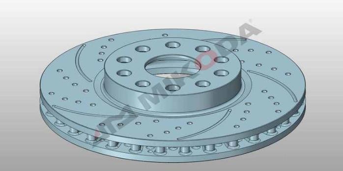 MIKODA 0381S: Piduriketas Ø: 281mm, piludega/augustatud, Ø: 281mm GT
