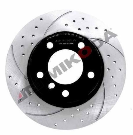 MIKODA 0432S: Jarrulevy Ø: 284,0mm, uritettu/rei'itetty, Ø: 284,0mm GT