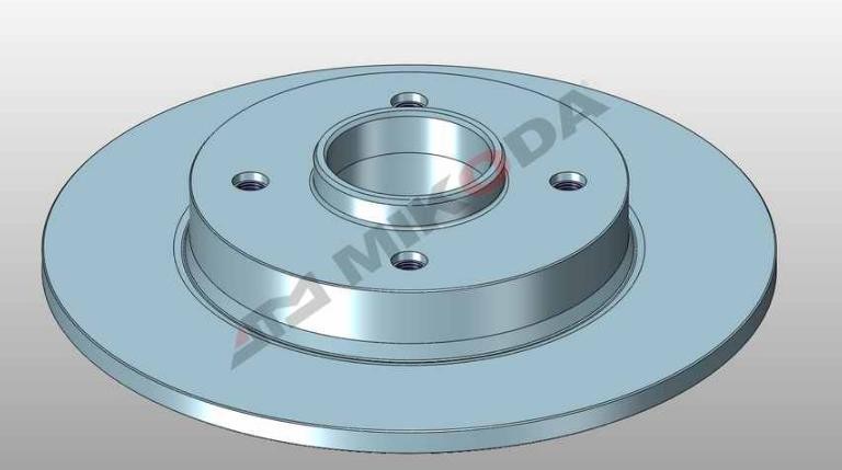 MIKODA 0565L: Piduriketas Ø: 249mm, täis, Ø: 249mm