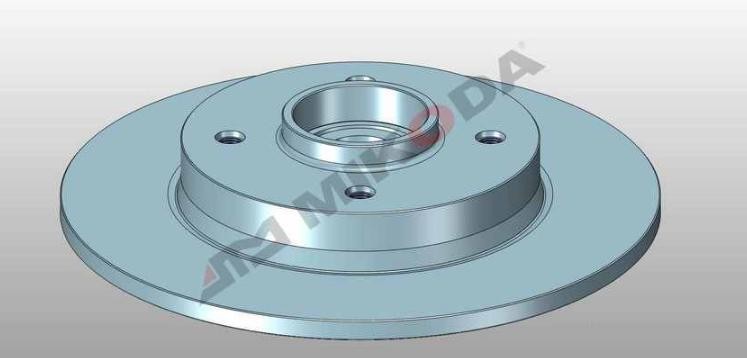 MIKODA 0567L: Piduriketas Ø: 249mm, täis, Ø: 249mm