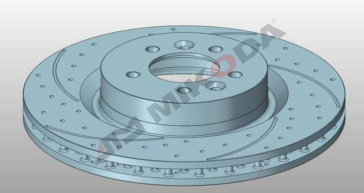 MIKODA 2611S: Piduriketas Ø: 360mm, piludega/augustatud, Ø: 360mm GT