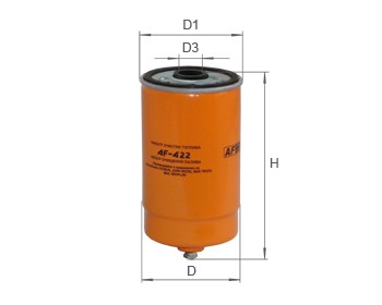 ALPHA FILTER AF422: Kütusefilter