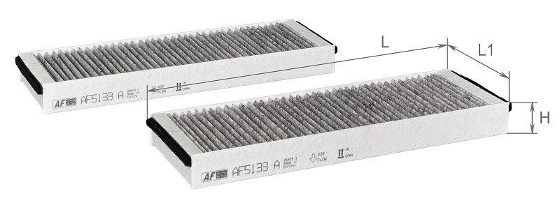 ALPHA FILTER AF5133A: Filtre d'habitacle