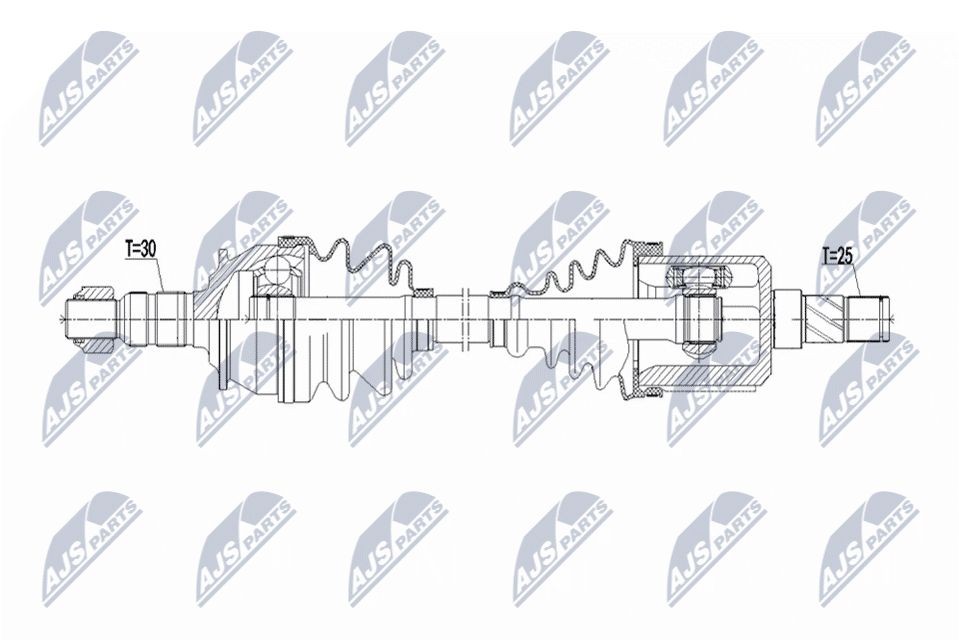 NTY NPW-PL-149: Veovõll esisild vasakul, 622mm