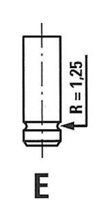 FRECCIA R4637/RCR: Supapa evacuare Tija supapa cromata