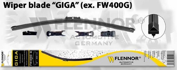 FLENNOR FW530G: Klaasipuhastaja 530mm GIGA, GIGA (Flat Blade OE)