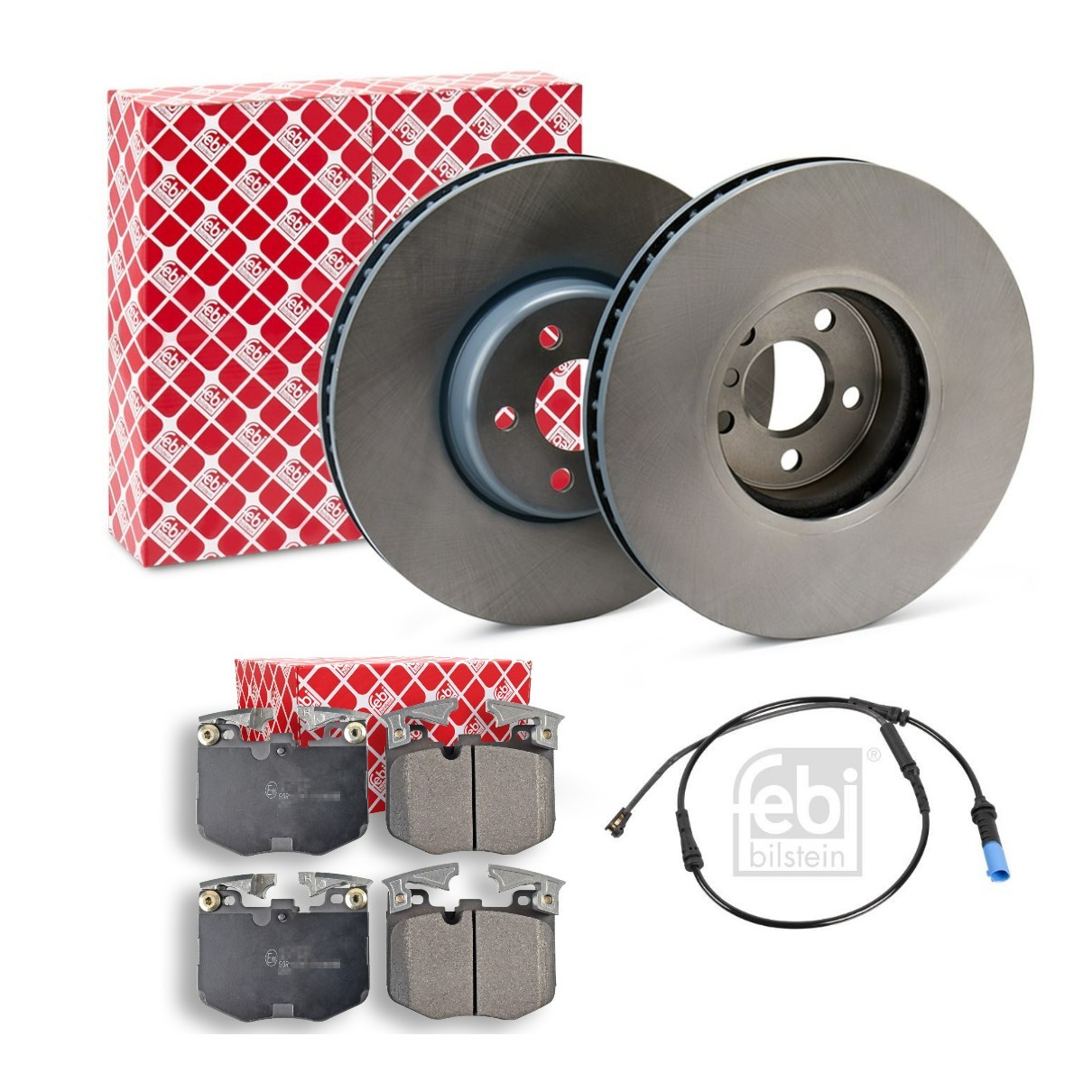 FEBI BILSTEIN FBL3405N0267: Pidurikomplekt, ketaspidur esisild paremal, Esisild, esisild vasakul, Ø: 348mm, sisemine õhutus