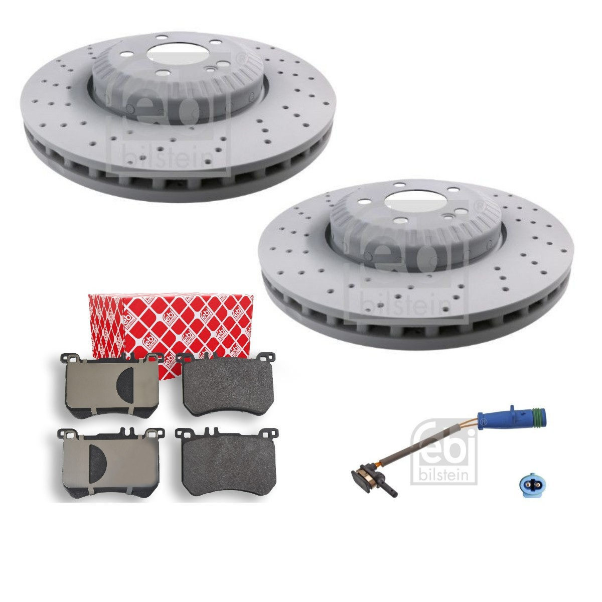 FEBI BILSTEIN FBL3405N0278: Set frana, frana disc punte fata, Axa fata stanga, Axa fata dreapta, Ř: 342mm, perforat/ventilat interior, disc de frână din două părți
