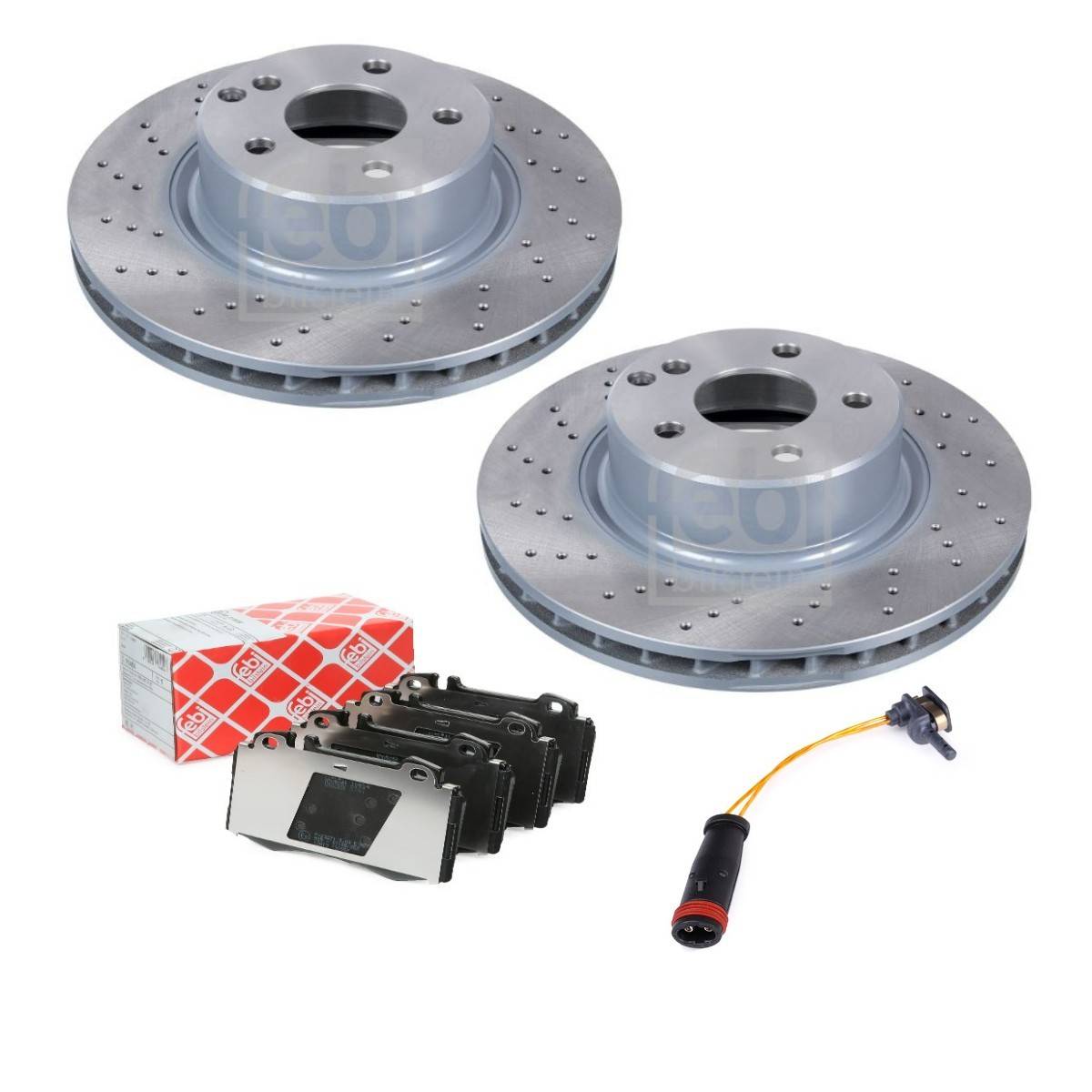 FEBI BILSTEIN FBL3405N0283: Bremžu komplekts, Disku bremzes Priekšējais tilts, Ø: 312mm, ar caurumiem/iekš. vent.