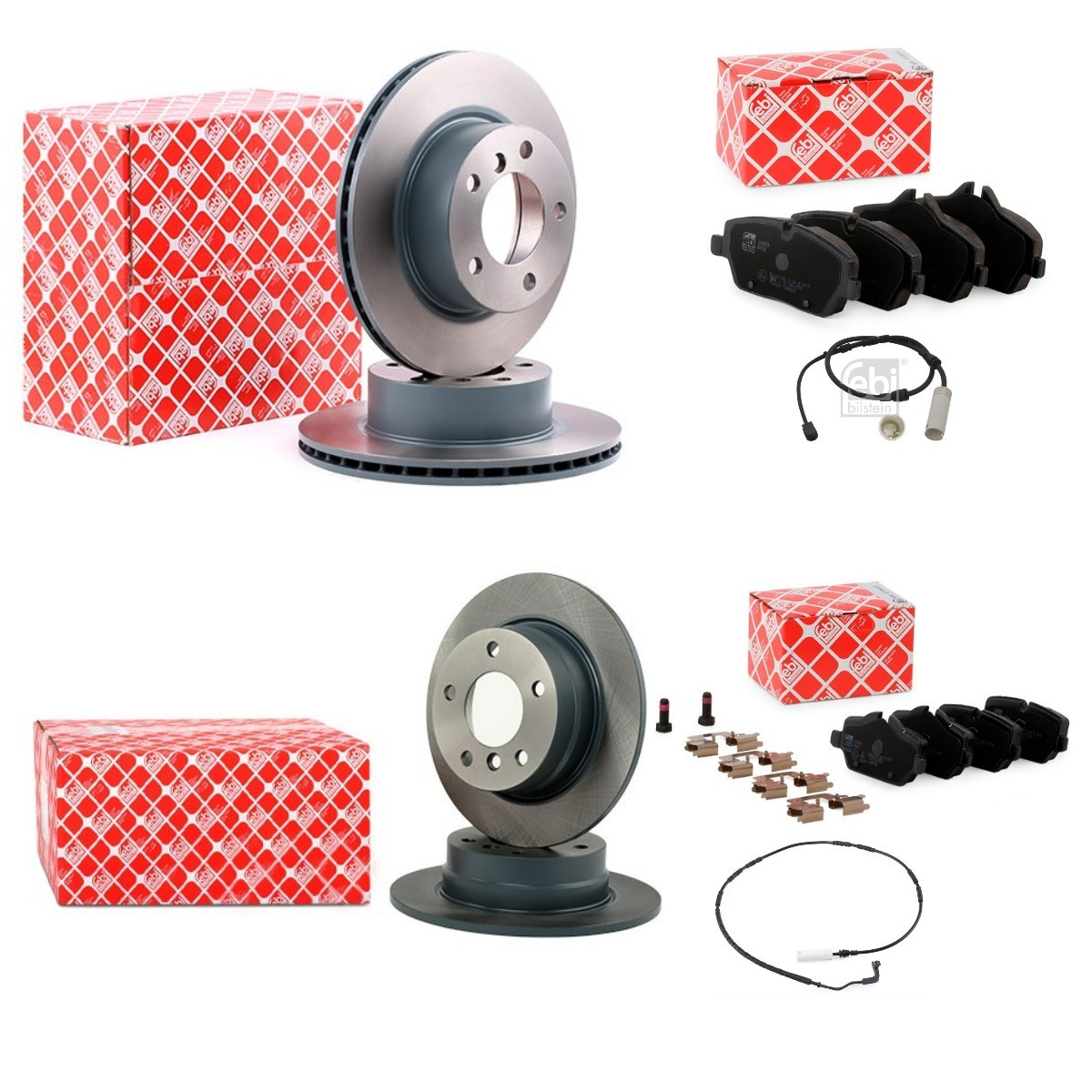 FEBI BILSTEIN FBL3405FR008: Pidurikomplekt, ketaspidur Esisild, Tagasild, Ø: 284, 280mm, sisemine õhutus, täis