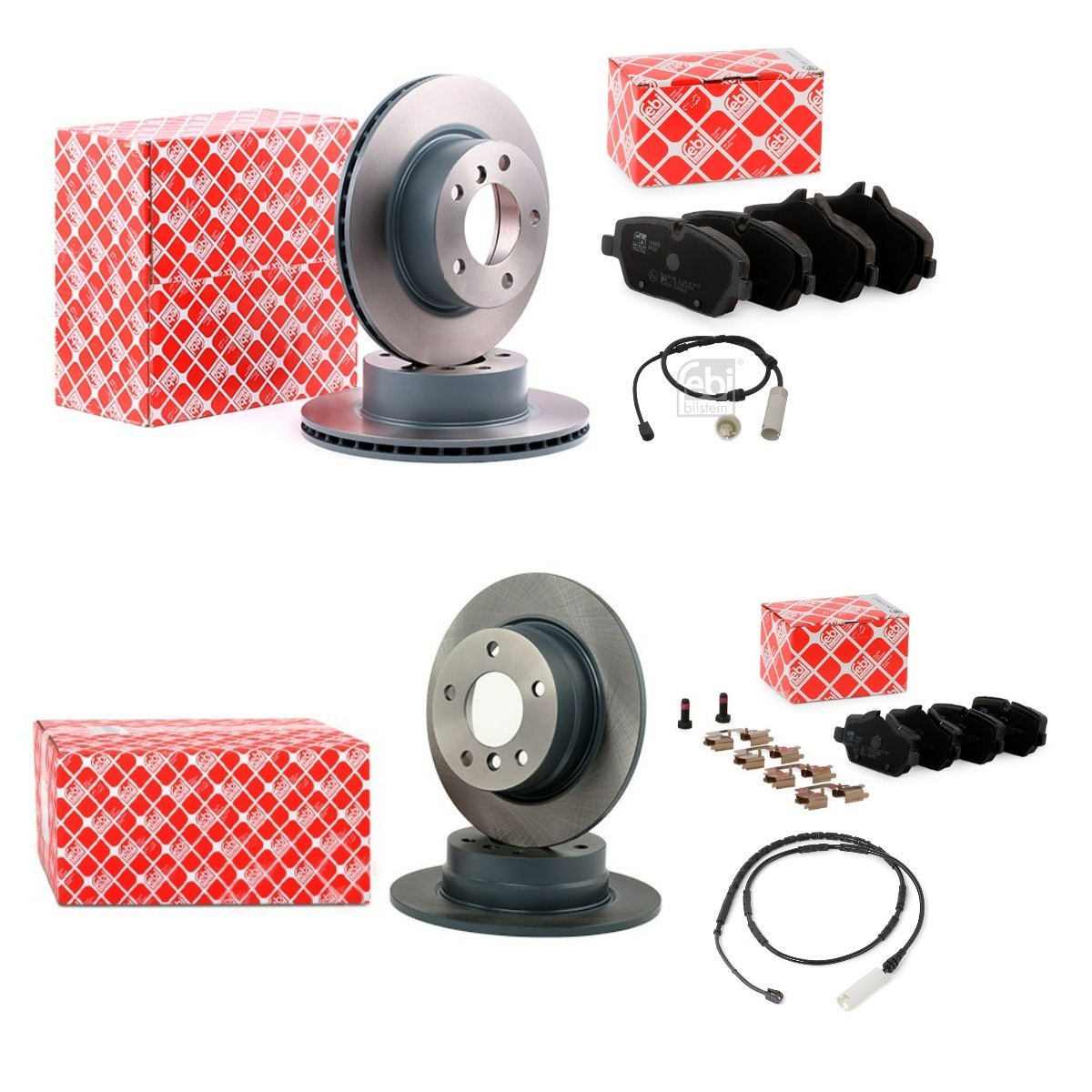 FEBI BILSTEIN FBL3405FR009: Pidurikomplekt, ketaspidur Esisild, Tagasild, Ø: 284, 280mm, sisemine õhutus, täis