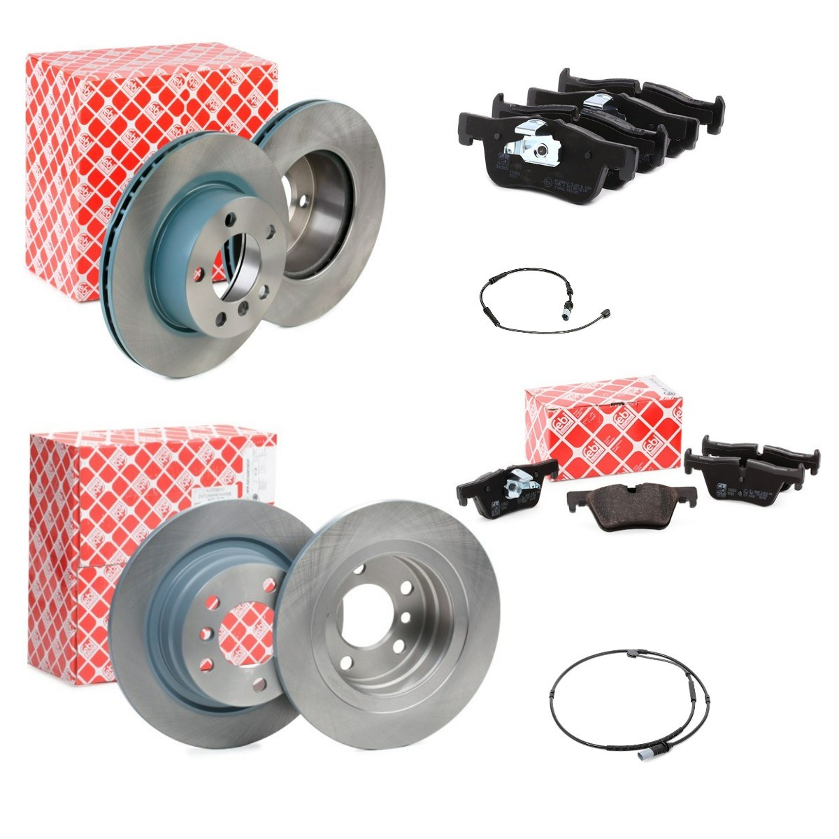 FEBI BILSTEIN FBL3405FR032: Pidurikomplekt, ketaspidur Esisild, esisild vasakul, paigaldatud ainult ühel pool, Tagasild, Ø: 284, 290mm, sisemine õhutus, täis