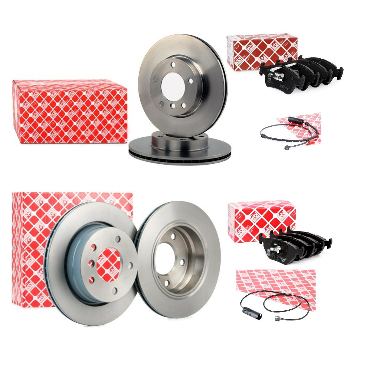 FEBI BILSTEIN FBL3405FR042: Pidurikomplekt, ketaspidur Esisild, esisild vasakul, esisild paremal, Tagasild, Tagasild vasakul, Tagasild paremal, Ø: 286, 276mm, sisemine õhutus