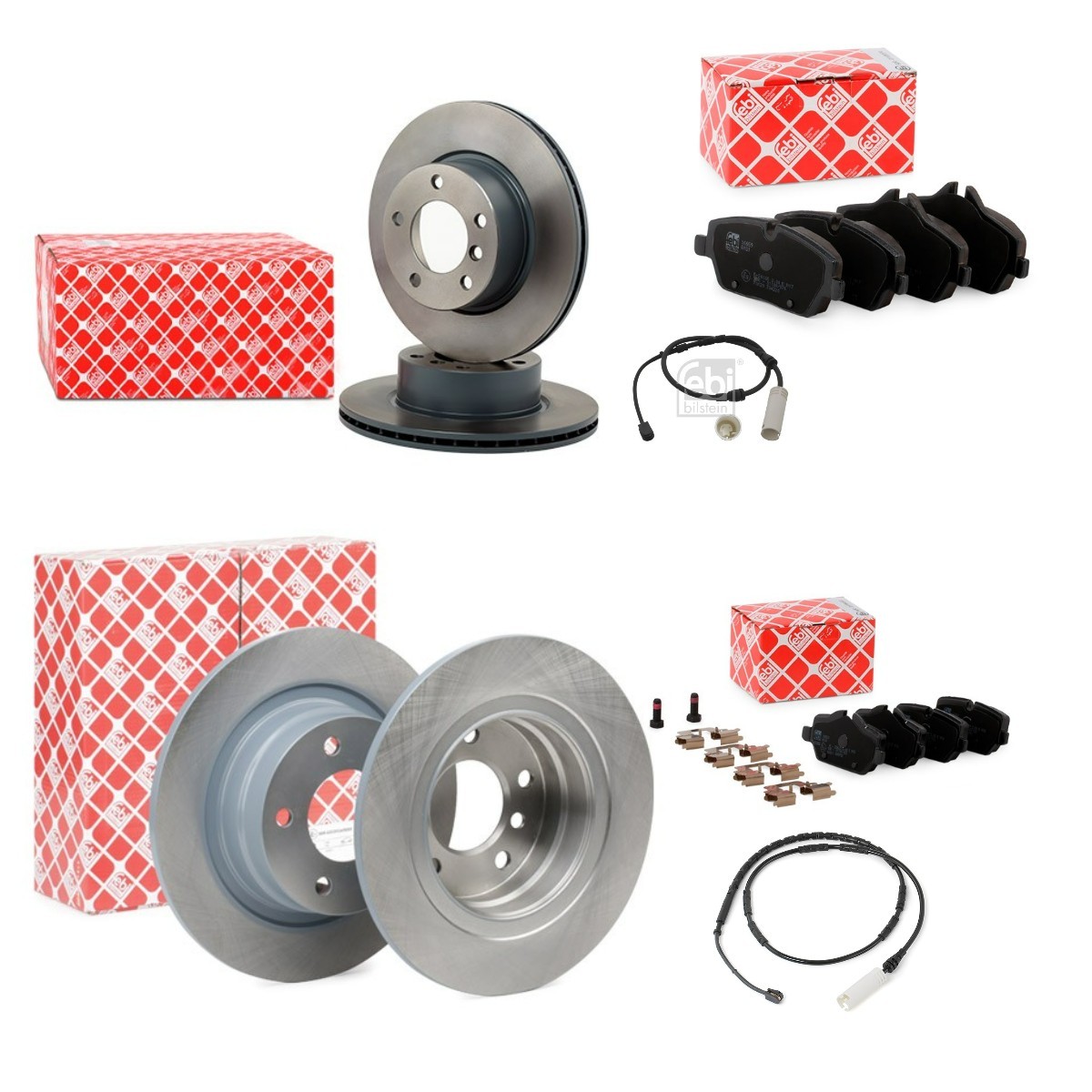 FEBI BILSTEIN FBL3405FR045: Pidurikomplekt, ketaspidur Esisild, Tagasild, Ø: 292, 296mm, sisemine õhutus, täis