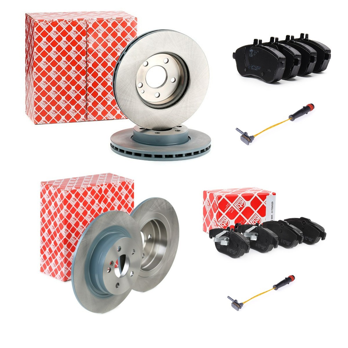 FEBI BILSTEIN FBL3405FR049: Pidurikomplekt, ketaspidur Esisild, Tagasild, Ø: 288, 300mm, sisemine õhutus, täis