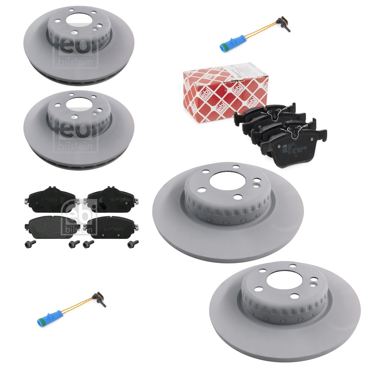 FEBI BILSTEIN FBL3405FR073: Pidurikomplekt, ketaspidur Esisild, Tagasild, Ø: 305, 300mm, sisemine õhutus, kaheosaline piduriketas, täis
