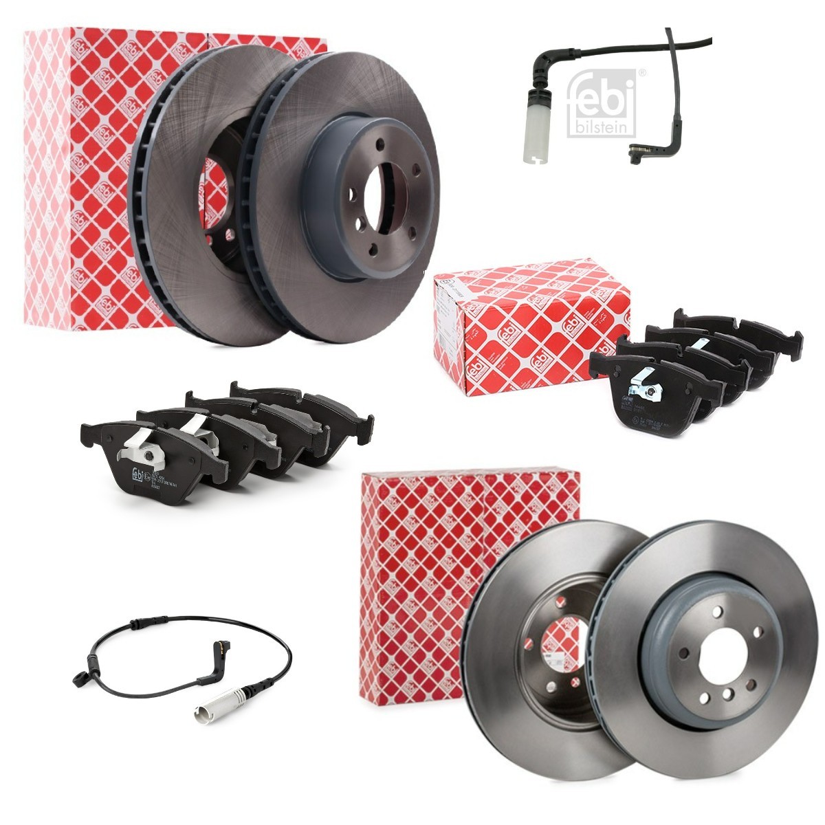 FEBI BILSTEIN FBL3405FR074: Pidurikomplekt, ketaspidur Esisild, esisild vasakul, Tagasild, Tagasild vasakul, Tagasild paremal, Ø: 324, 345mm, sisemine õhutus