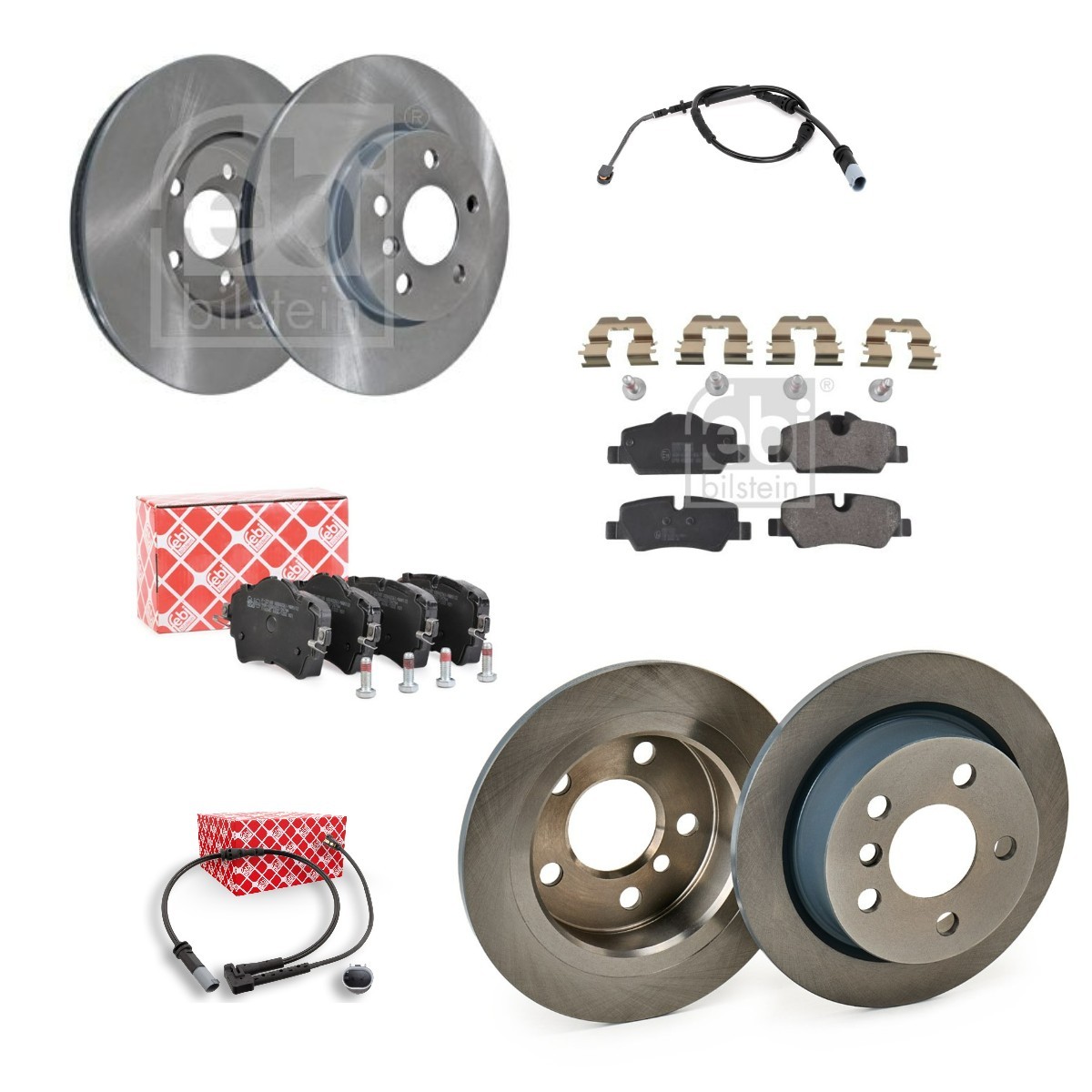 FEBI BILSTEIN FBL3405FR094: Set frana, frana disc punte fata, puntea spate, Axa spate stanga, Axa spate dreapta, Ř: 294, 259mm, ventilat interior, plin