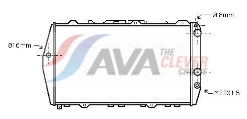 AVA COOLING SYSTEMS AI2019: Radiaator, mootorijahutus ** CLEVER FIT ** ilma võrdsustusanumata