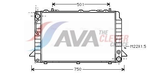 AVA COOLING SYSTEMS AI2085: Kylare ** CLEVER FIT ** utan expansionsbehållare