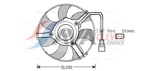 AVA COOLING SYSTEMS AI2110: Radiaator, mootorijahutus kiirliidesega