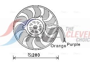 AVA COOLING SYSTEMS AI2111: Radiatore motore con giunti rapidi