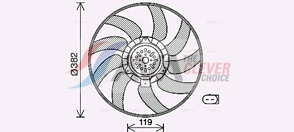 AVA COOLING SYSTEMS AI2122: Radiatore motore con giunti rapidi