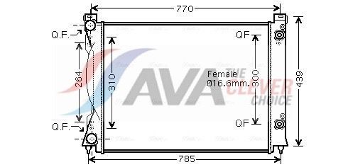 AVA COOLING SYSTEMS AI2234: Radiator, racire motor ** CLEVER FIT ** cu radiator de ulei, fara vas de expansiune
