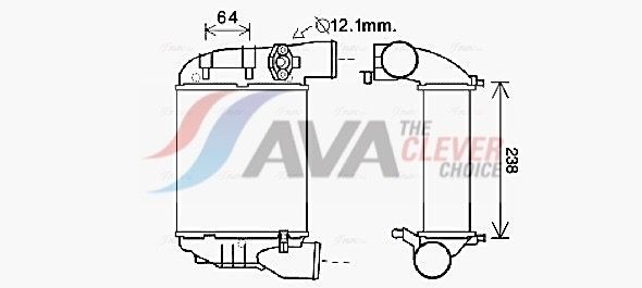 AVA COOLING SYSTEMS AI4186: Intercooler