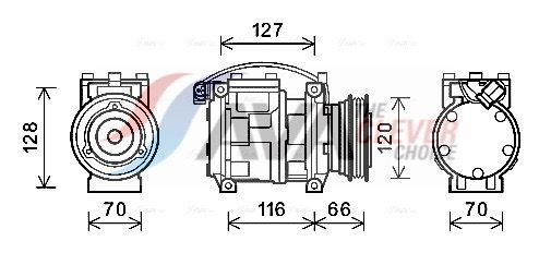 AVA COOLING SYSTEMS ALK102: Kliimakompressor