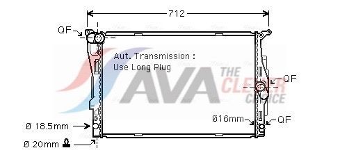 AVA COOLING SYSTEMS BWA2303: Radiateur du moteur ** CLEVER FIT ** sans vase d'expansion