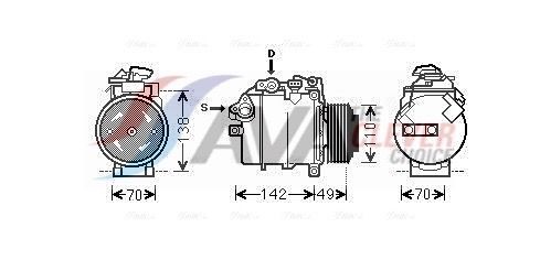 AVA COOLING SYSTEMS BWAK017: Kliimakompressor
