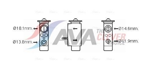 AVA COOLING SYSTEMS CN2067: Radiatore motore